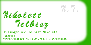 nikolett telbisz business card